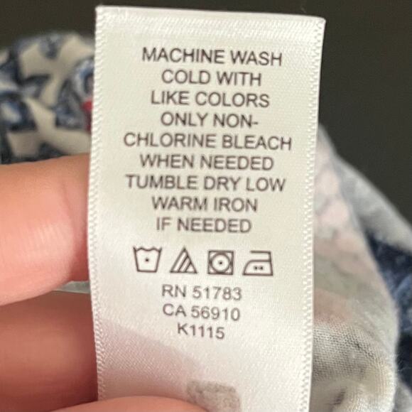 Maurices Women's Tank 2/XL Blue Bohemian Coastal Flowy Floral Crochet Cottage - Picture 8 of 8